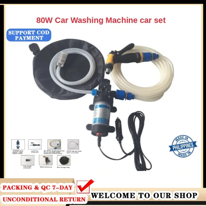 Fully automatic pressure control high pressure portable car washing machine 80w car washing