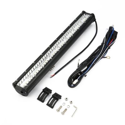 CarCool ไฟบาร์ LED ขนาด23นิ้ว,โคมไฟฟลัดไลท์สำหรับรถออฟโร้ด4WD 4X4รถบรรทุกรถจี๊ป SUV งานทำเหมืองเรือไฟดาดฟ้าเรือ