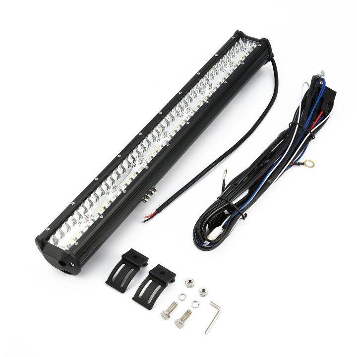 carcool-ไฟบาร์-led-ขนาด23นิ้ว-โคมไฟฟลัดไลท์สำหรับรถออฟโร้ด4wd-4x4รถบรรทุกรถจี๊ป-suv-งานทำเหมืองเรือไฟดาดฟ้าเรือ