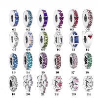 Spacer 925 Sterling Silver Fit Original Pandora Bracelet Clip Multiple Colors Multiple styles Hot Sale Charm Bead DIY Jewelry