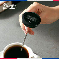 Bincoo เครื่องวัดอุณหภูมิกาแฟแบบมืออาชีพหน้าจอสัมผัสจอแสดงผลดิจิทัลอิเล็กทรอนิกส์เข็มสติ๊กเกอร์พูลฟลาวเวอร์อุณหภูมิน้ำ