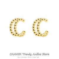 【CC】 Canner 925 Sterling Ear Cuff Clip Earrings Small Beads No Piercing Earings Jewelry Earcuff oorbellen W4