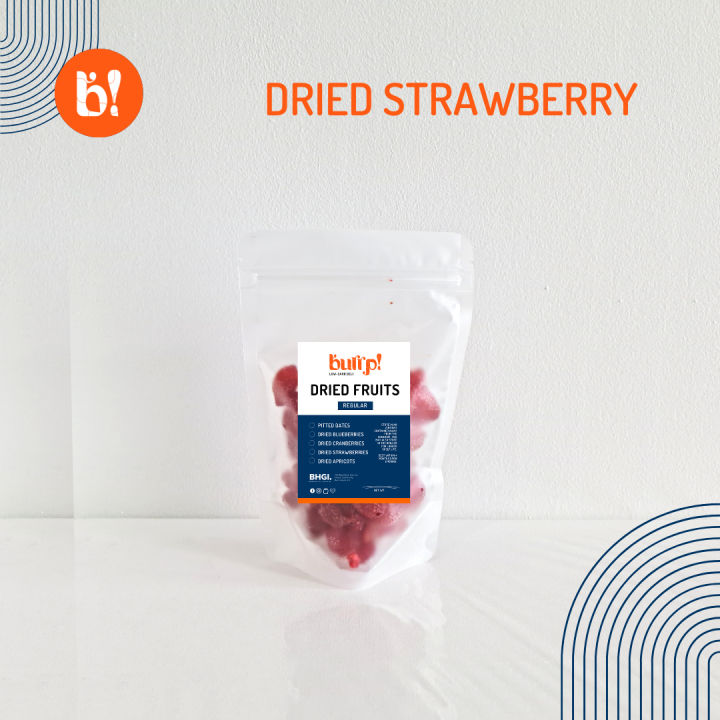 Burrp Dried Strawberries Dates Sugarfree Low Carb Keto Low Calorie