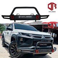 กันชนเหล็กเสริมร็อคกี้ ( Rocky Front bumper ) พร้อมห่วงสีแดงโอเมก้า 1 คู่ **พร้อมอุปกรณ์น็อตติดตั้งได้เลย**แข็ง แกร่ง ทน ทึก สไตร์ออฟโรด สายลุย