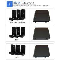 [Enjoy the small store] 3ชิ้น/เซ็ตสำหรับ PS4 Slim Pro Bracket 3D พิมพ์ Wall Controller ผู้ถือคอนโซลขาตั้งโฮสต์ Rack เกม Mount อุปกรณ์เสริม