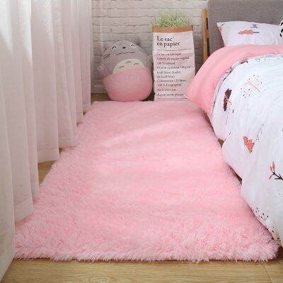 （A SHACK） Dyechildren 39; S Floor Soft MatRoom Decoration Teen DoormatRed Fluffy Large Size Rugs