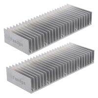 2X Fasdga Aluminum Heatsink Cooling Fin 150mmx60mmx25mm for Power Amplifier