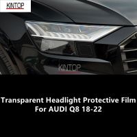 For AUDI Q8 18-22 TPU Transparent Headlight Protective Film, Headlight Protection, Film Modification