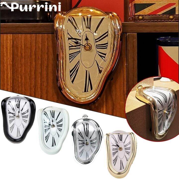 [HOT】 Surreal Melting Clock Salvador Dali Watch Melted Clock For