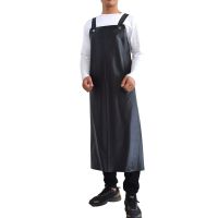 Apron waterproof and oil-proof thickened lengthened acid and alkali resistant apron Aprons