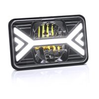 ไฟหน้าโปรเจ็คเตอร์ Led 5X7นิ้ว Drl พร้อมสายรัด H4สำหรับ Chevrolet รถ Jeep 4x ไฟขับรถ4แทร็กเตอร์ออฟโร้ด