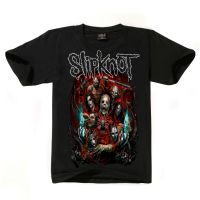 ? ✨ ฤดูร้อนผู้ชายเสื้อยืดกราฟิก Slipknots ผ้าสำหรับผู้หญิง Heavy Metal Tops เตรียมสำหรับ Hell Tour Y2k Streetwear Tees Ropa Hombre S-5XL