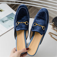 2021 European and American ladies Muller shoes outdoor flat slippers