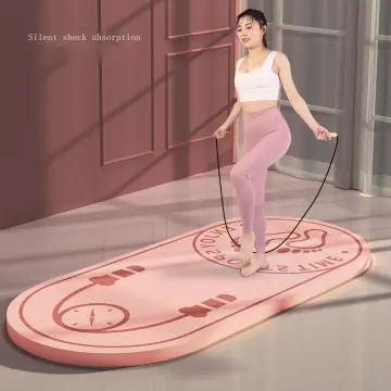Skipping Mat Professional Anti-slip Yoga Silent Household Mat, Indoor Dance  Mats, Shock Absorbing Soundproof Mats