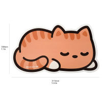 EXCO Kawaii Sleeping Cat Gaming Mouse Pad Waterproof Pu Mouse Mat Gamer Non-slip Corgi Pattern Mousepad for PC Computer Laptop