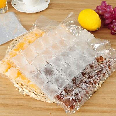 【CW】 10pcs/pack Disposable Ice-making Self-sealing Tray Mold Gadgets Drinking