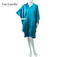 **ฟรีไซส์  F รอบอก 48 นิ้ว * ชุดนอน แบรนด์ GUY LAROCHE  MIDI ทรงปีกค้างคาวสั้นคอวี ไหล่ล้ำ เนื้อผ้าซาตินเนียนนุ่ม GV3769  ผ้าซาตินงานพรีเมี่ยม