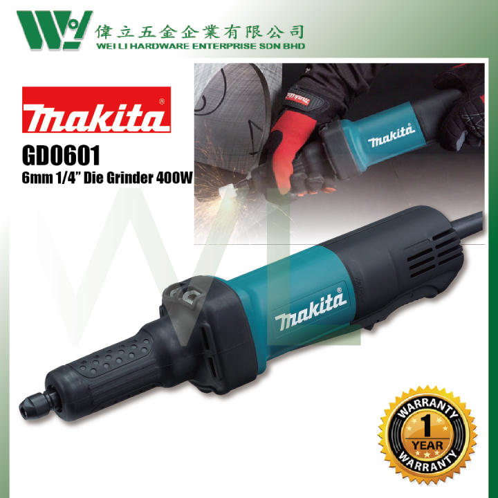 Makita GD0601 6mm Die Grinder 400W die grinder electric Rotary Tool Grinding Polishing gd0600