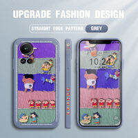 Mop เคส Mall สำหรับ OPPO Reno10 Pro 5G ใหม่ตลก Nowara Shnosuke Crayon Shinchan เคสโทรศัพท์ดีไซน์ข้างปลอกซิลิโคนน้ำรูปแบบขอบสี่เหลี่ยมเคสกล้องคลุมทั้งหมด