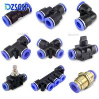 DZSGSP 1PC Pneumatic Fittings 4/6/8/10/12/16Mm Compressor Accessories Air Quick Pipe and Connectors Tube Connect Parts