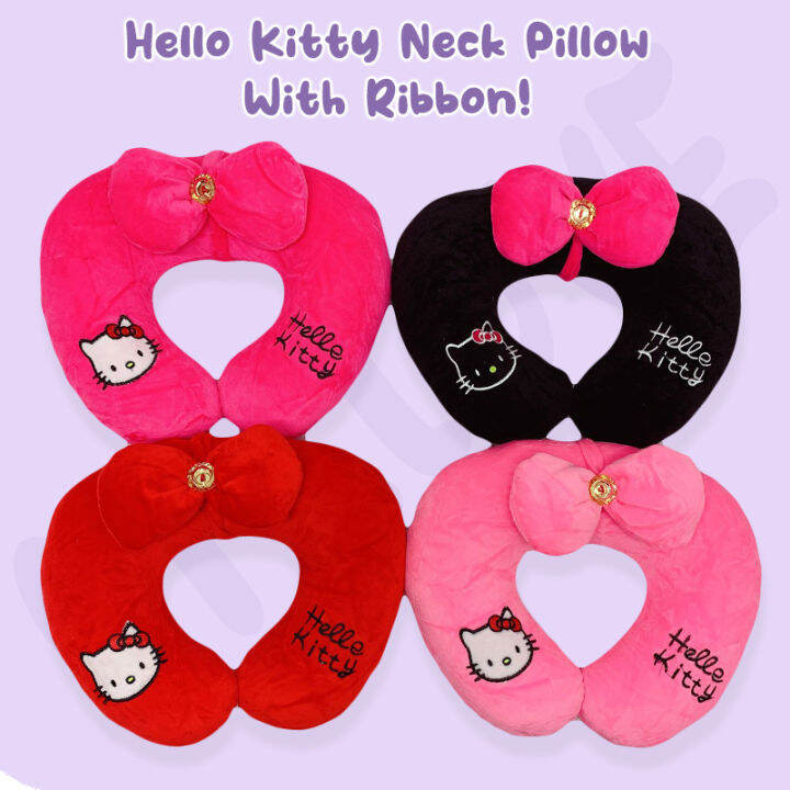 MY.LOVE Hello Kitty Neck Pillow Travel Pillow For Neck With Ribbon