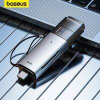 Baseus การ์ดรีดเดอร์ USB C &amp; USB3.0ไปยัง SD อุปกรณ์การ์ดความจำการ์ดความจำขนาดเล็ก104เมกะไบต์/วินาที2TB สมาร์ทการ์ดสำหรับอุปกรณ์แล็ปท็อป