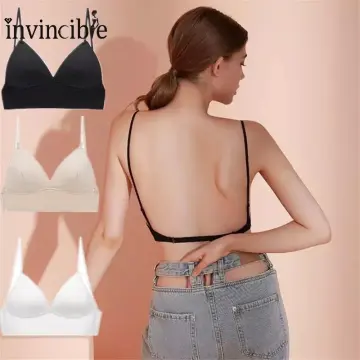Yoga Outfit Sexy Lace Bra Deep U Backless Bralette Women Low Back