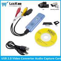 VHS เป็นตัวแปลงดิจิตอล USB 2.0เป็น AV Video Converter การ์ดจับภาพเสียง VHS VCR เป็น Digital Converter รองรับ Win 7810