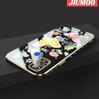 เคส JIUMOO สำหรับ Tecno Spark 6 Air Spark 5 Air เคสการ์ตูนรูปผีเสื้อขอบด้านข้างใหม่กรอบซิลิโคนกันกระแทกฝาปิดเลนส์เต็มรูปแบบเคสนิ่มป้องกันกล้อง