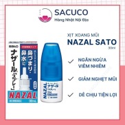 Xịt Xoang Mũi Ngạt Mũi Nazal Sato 30ml Nội Địa Nhật Bản