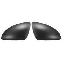 X Autohaux Pair Rear View Mirror Cover Cap Matte black Brand New Car Door Side Mirror Cover Cap for Volkswagen Golf 7 2014-2018