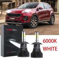 ชุดหลอดไฟหน้าฮาโลเจน LED 6000K แบบเปลี่ยน สําหรับ Kia Sportage (SL) ปี 2011-2016 2012 2013 2014 รับประกัน 10 เดือน