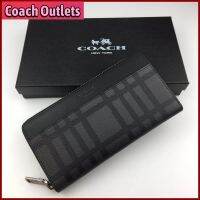 long wallet men fashion plaid striped zipper wallet spot 22533