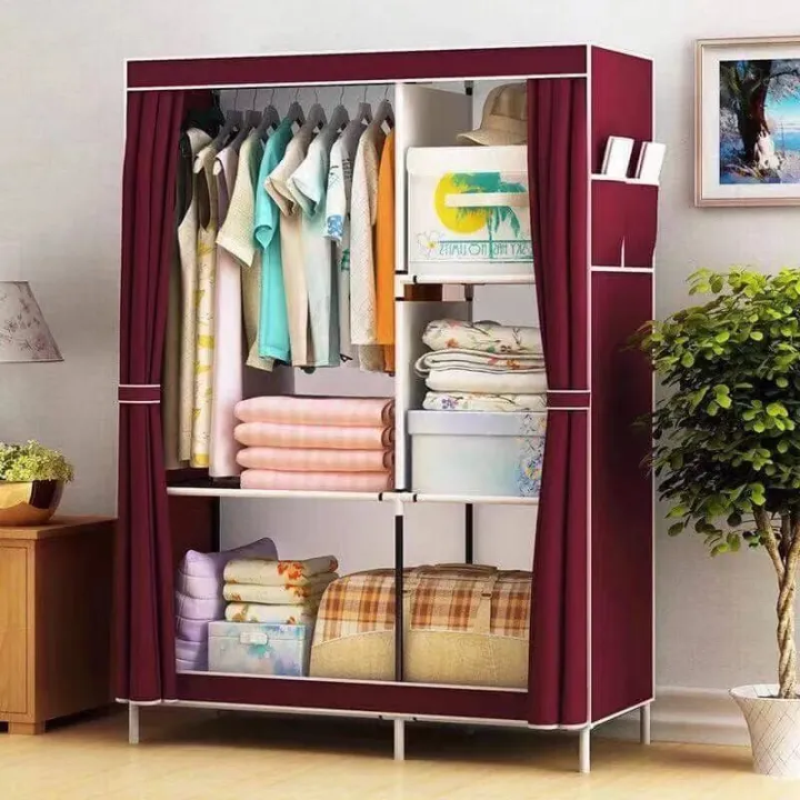 JcTop Wardrobe DIY Multifunction Clothes Storage Rack Cabinet Organizer ...