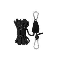 【cw】 Outdoor Hanging Lanyard Rope Clip Adjustable Multifunctional Lifting Tent Camping Sling Pulley ！