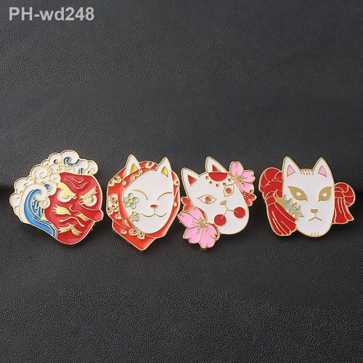 anime-demon-slayer-urokodaki-sakonji-tengu-mask-pins-brooch-kimetsu-no-yaiba-kamado-tanjirou-fox-mask-badge-pins-fans-jewelry