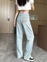 【YD】 Womens Waist Jeans Wide Leg Pants Straight And Y2k Female Denim Trousers