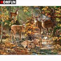 【hot】►  HOMFUN Square/Round 5D Painting  Forest deer  Embroidery A18732