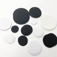 hotx【DT】 50pcs Felt 20/25/0/35/40/50mm Appliques -Black and