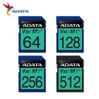 ADATA Premier Pro การ์ด SD 512GB 256GB 128GB U3 SDXC 64GB C10 UHS-I การ์ดความจำ V30วิดีโอ SD5.0ความเร็วสูงสำหรับกล้องคุณภาพสูง4K