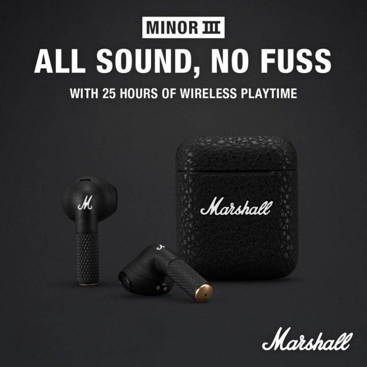 marshall-2022-ใหม่-smart-tws-หูฟังไร้สาย-minor-bluetooth-5-0-เอียร์บัด-touch-in-ear-sports-หูฟังไฮไฟกันน้ำพร้อมไมโครโฟน