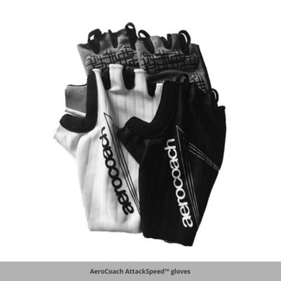 ถุงมือแอร์โร สำหรับใส่ปั่นจักรยาน AeroCoach AttackSpeed™ gloves เลเซอร์คัท ประหยัดวัตต์ กว่าเดิม