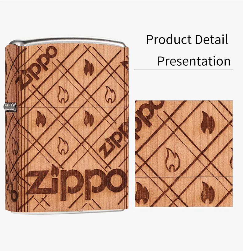 Zippo Woodchuck USA Cedar Wrap Lighter 