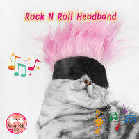 ผ้าคาดหัวชาวร๊อคของสัตว์เลี้ยง หมวกสัตว์เลี้ยง หมวกหมา หมวกแมว Rock n Roll Pet Headband โกโจ