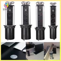 【COD&amp;คลังสินค้าพร้อม】 LJ5FD14O 3 สหรัฐอเมริกา / EU / UK / ออสเตรเลียเสียบปลั๊กไฟ USB Home Table Telescopic มัลติฟังก์ชั่ที่ซ่อนซ็อกเก็ตไฟป๊อปอัพ