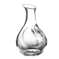 1Pc 385ml Household Lead-free Glass Decanter Simple Design Transparent Decanter