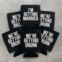 【hot】□☏๑  I am Getting Married We are Drunk Beer Can Bachelor Groomsmen groom to be wedding engagement supplies gift