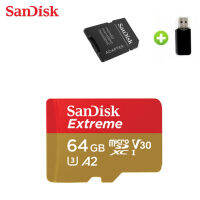 เมมโมรี่การ์ด SanDisk Extreme microSDH 100MB/s R 60MB/s W SDSQXAF-064G-GN6GN sd การ์ด แท้