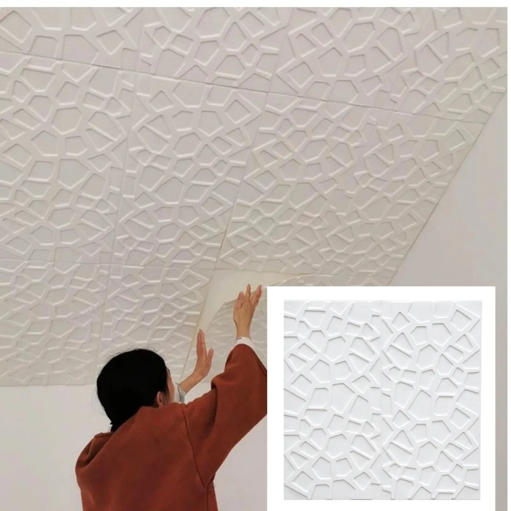 FIX ❖Aceking Wallpaper pe foam ceiling 022 home decor wall sticker  70cmx70cm big size 6mm thickness✧ | Lazada PH