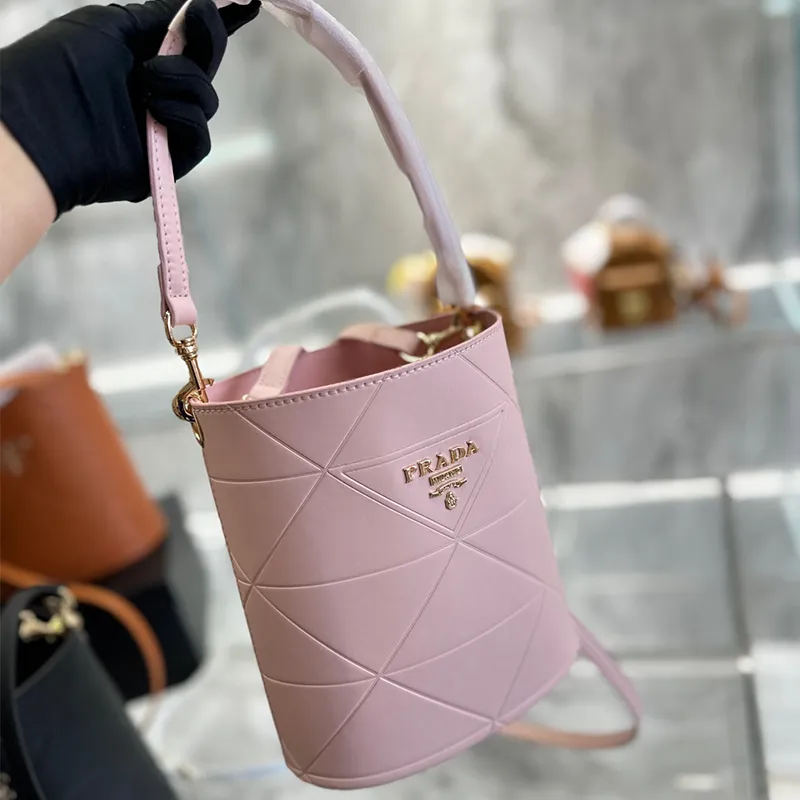 Prada 'panier' Small Leather Bucket Bag